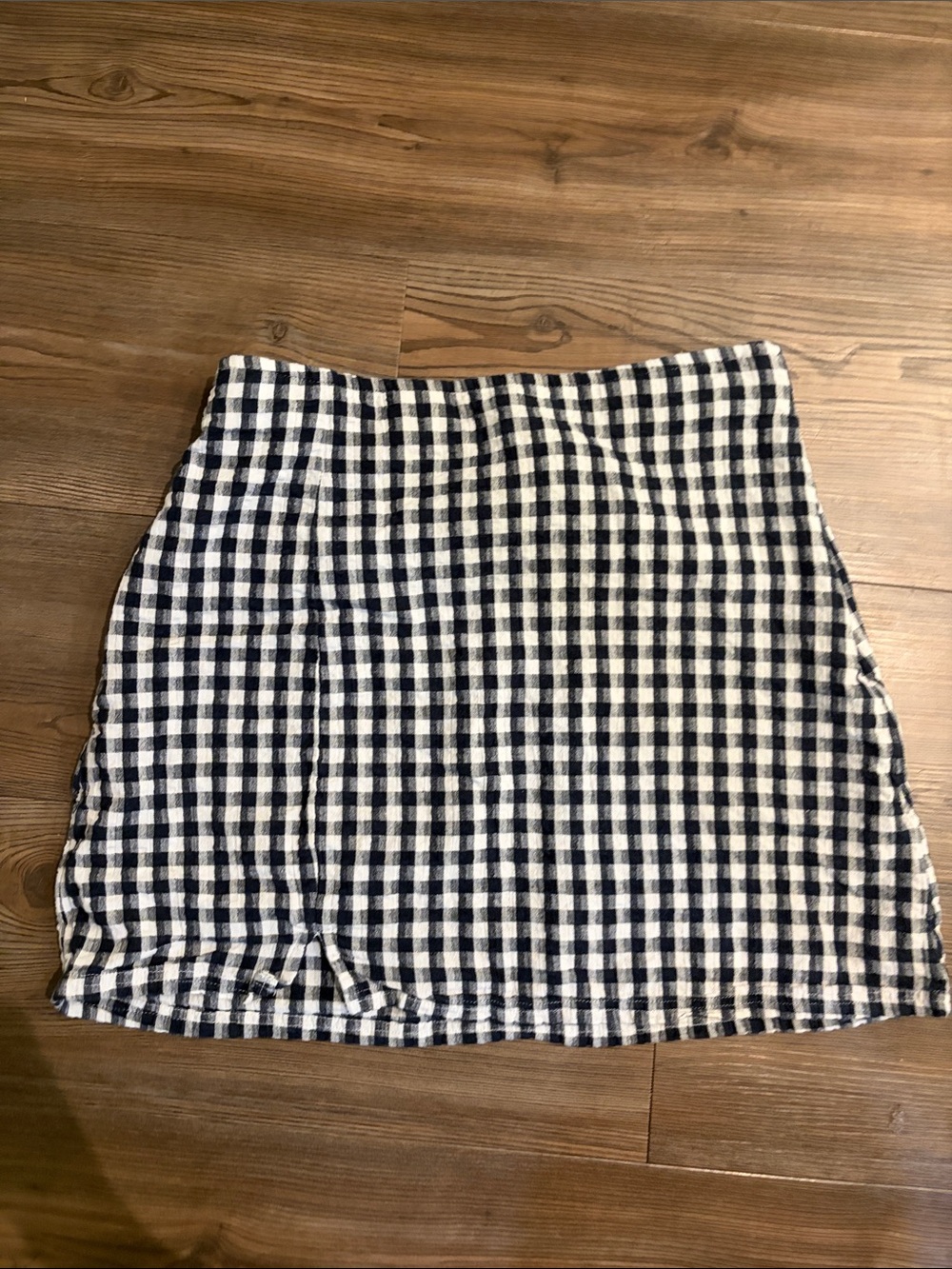 American Eagle Outfitters Black & White Gingham Mini Skirt